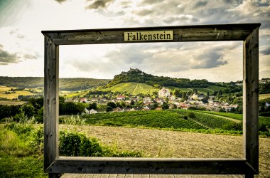 Blick auf Falkensteiner Burgruine, © Weinviertel Tourismus / POV_Herbst